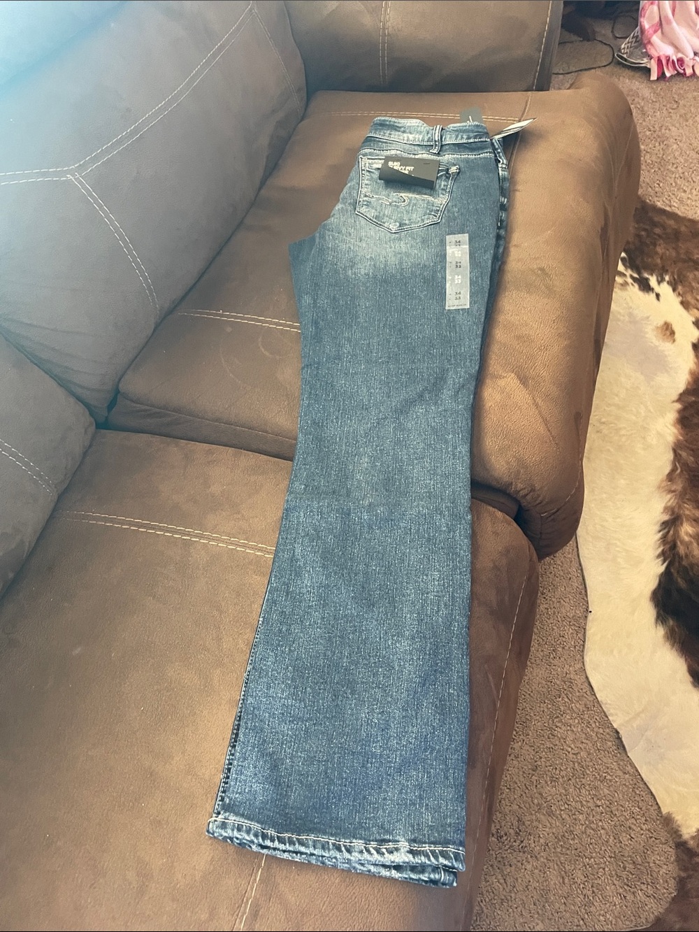 Silver Jeans Women's Straight Leg Denim - Medium Blue Wash